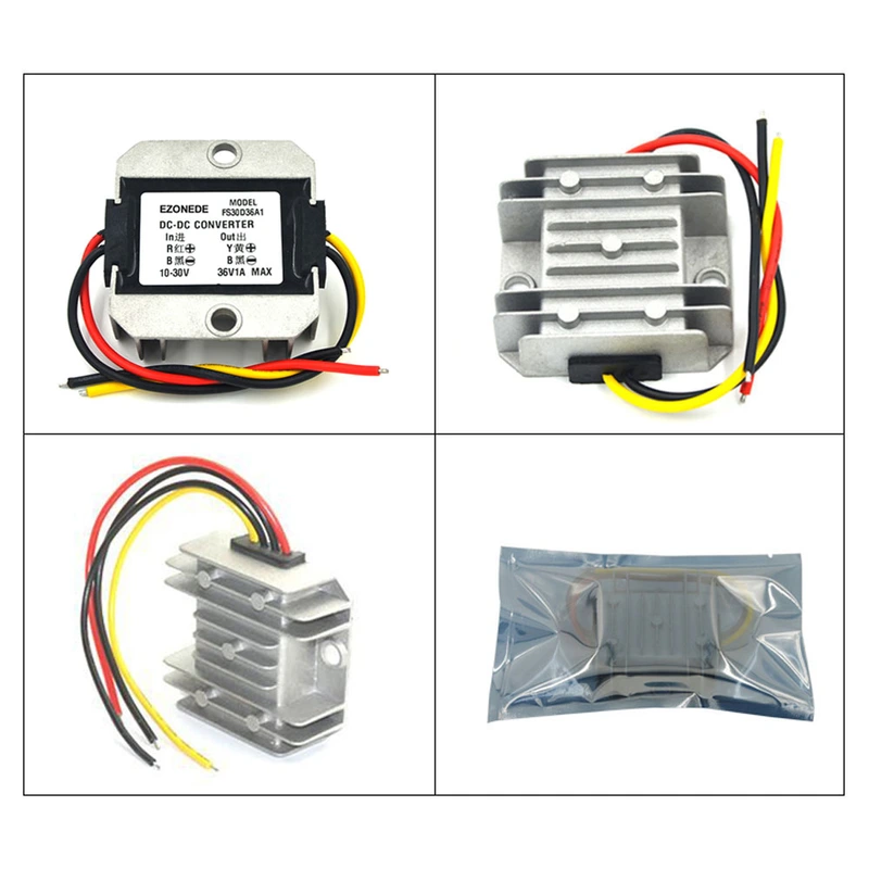 10-30V to 36V 1A 36W DC-DC Converter