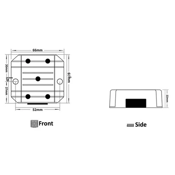 10-30V to 36V 2A 72W DC-DC Converter