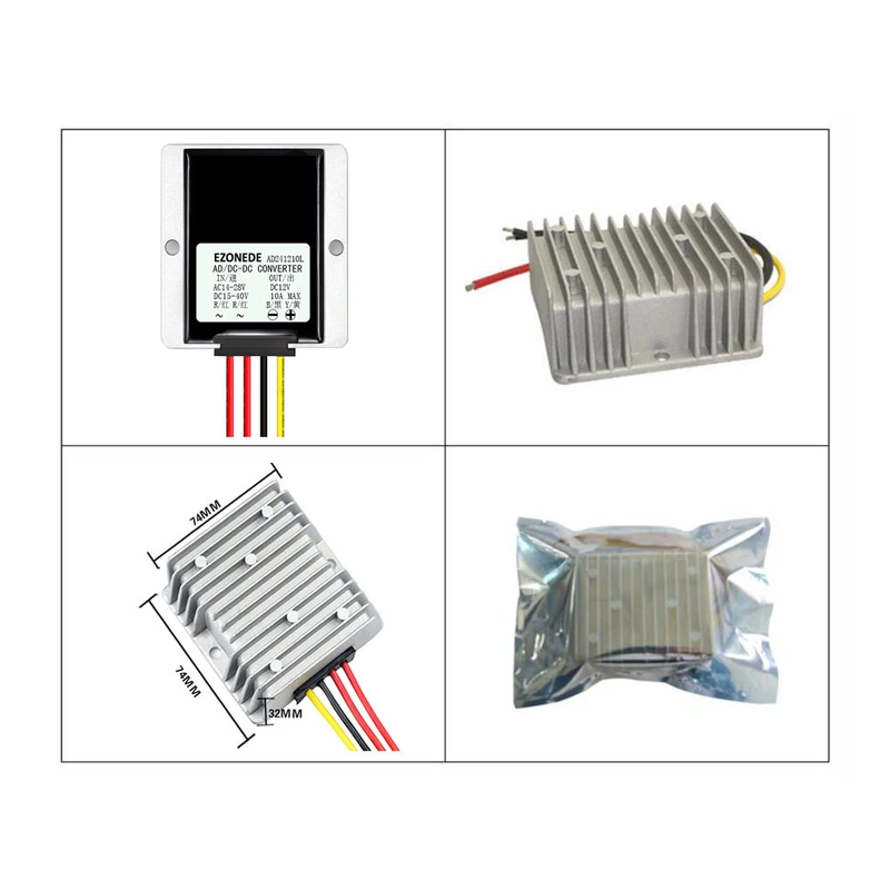 AC-DC Conveter AC 24V to DC 12V 10A 120W 