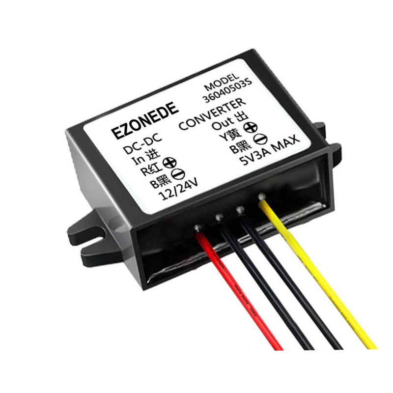 DC-DC Converter 12V 24V to 5V 3A 15W