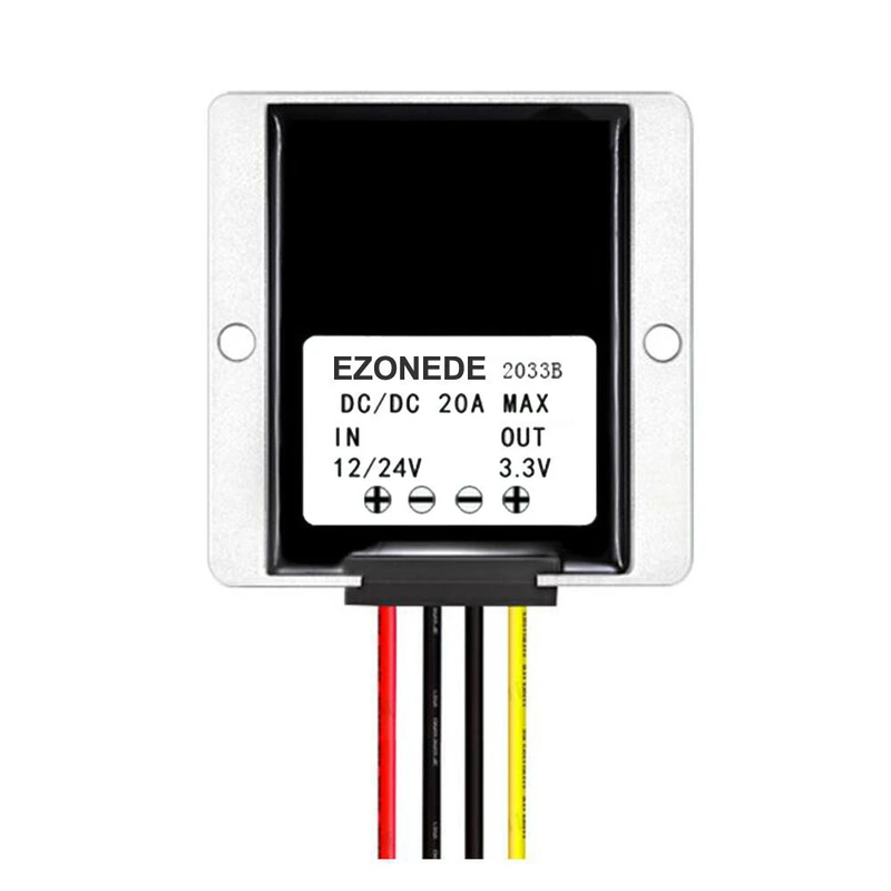 DC-DC Converter 12V 24V to 3.3V 20A 66W