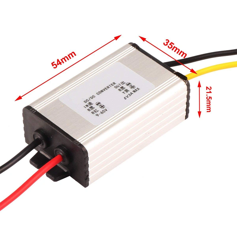 DC/DC Converter 12V 24V to 5V 3A 15W