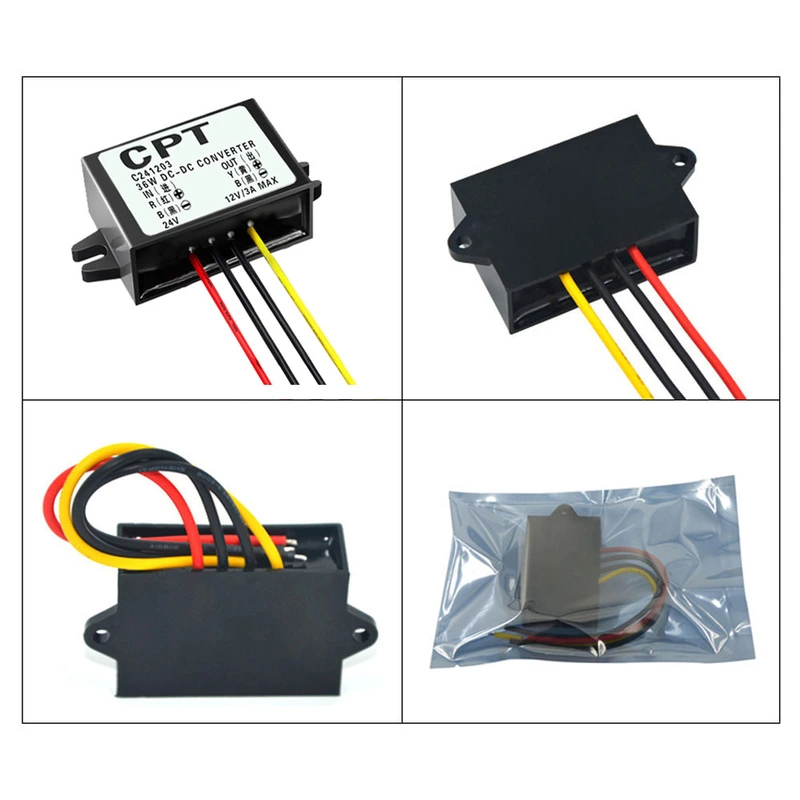 DC-DC Converter 24V to 12V 3A 36W