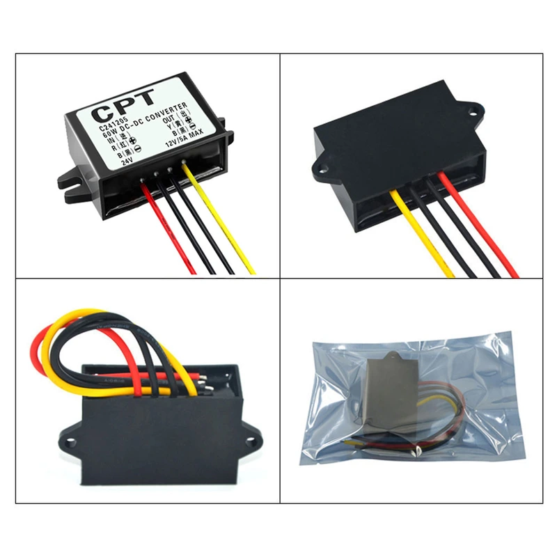 DC-DC Converter 24V to 12V 5A 60W
