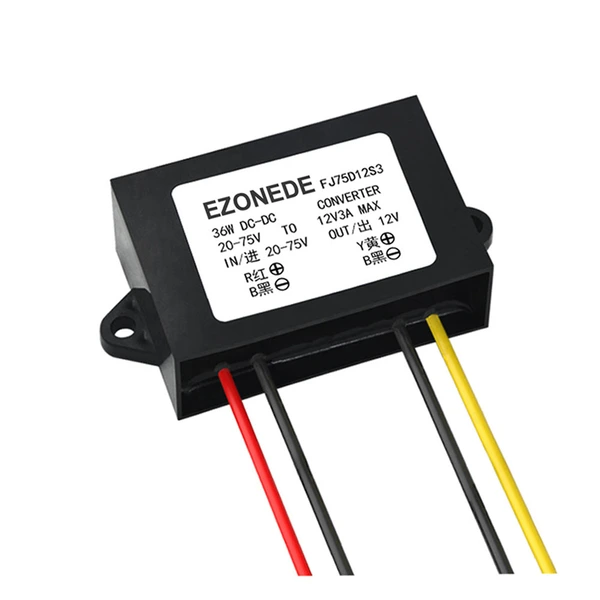 DC-DC Converter 48V to 12V 3A 36W