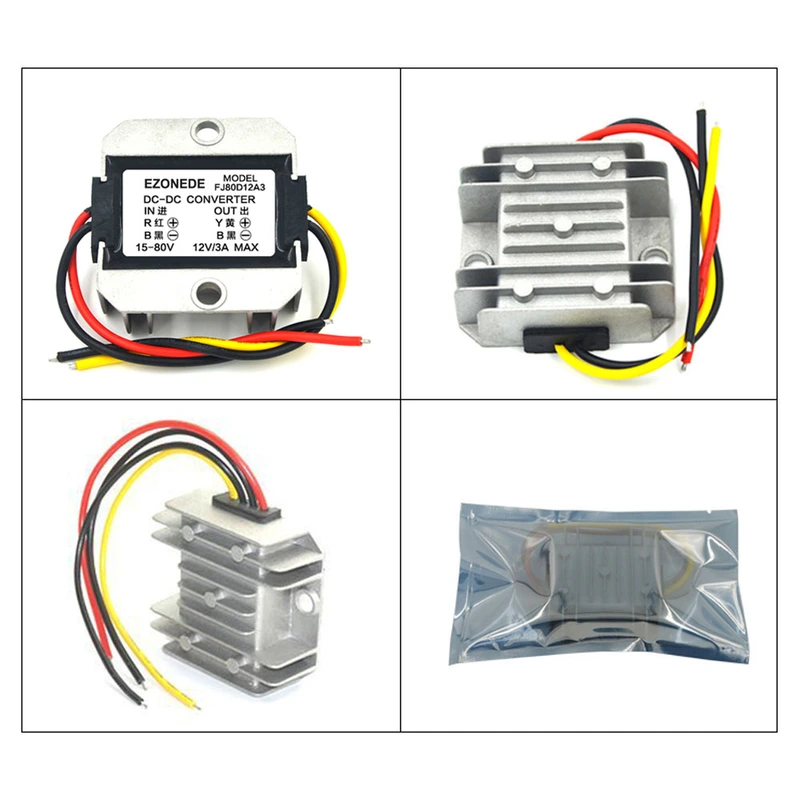 DC-DC Converter 60V to 12V 3A 36W