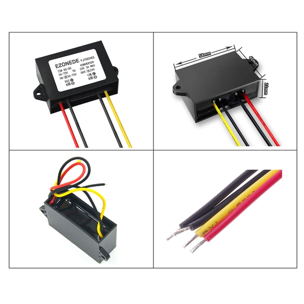 DC-DC Converter 60V to 24V 3A 72W
