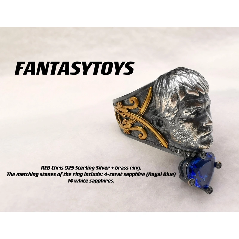 fantasytoys re8 chris 925er Sterlingsilber + Messingring