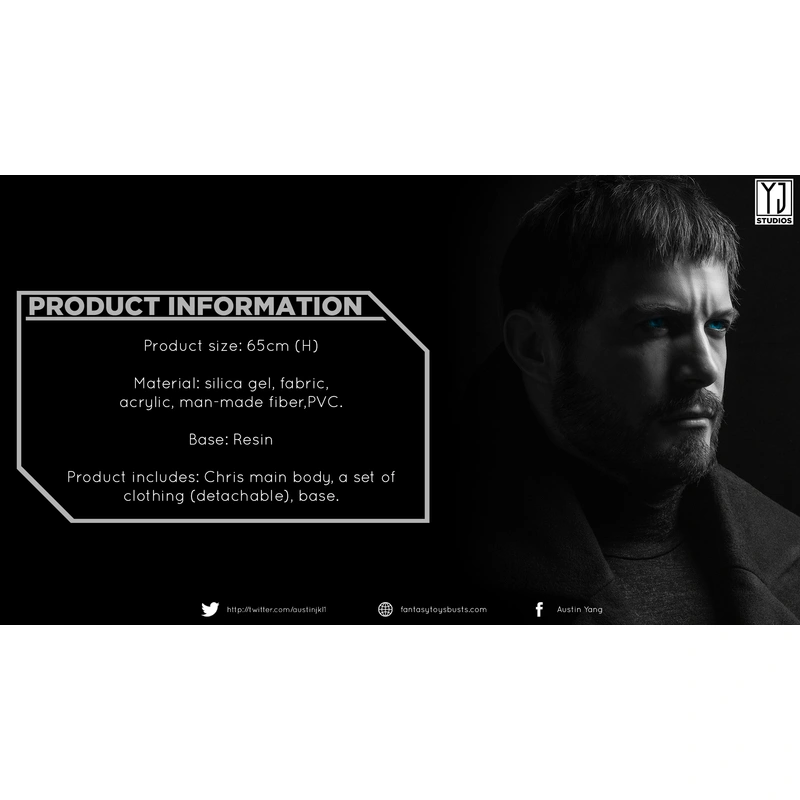 fantasytoys - re8 chris 1:1 büste