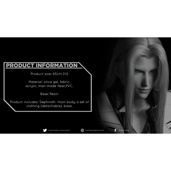 YJStudios 1:1 Bust of Final Fantasy RE Sephiroth  1:1 Bust