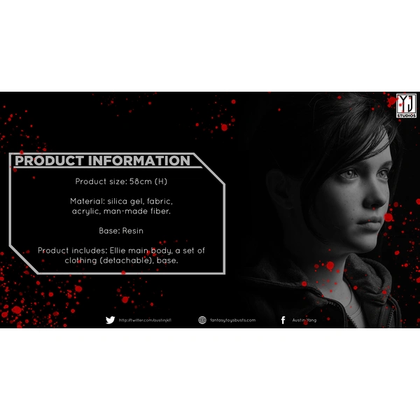 YJStudios THE LAST OF US ELLIE 1:1 BUST