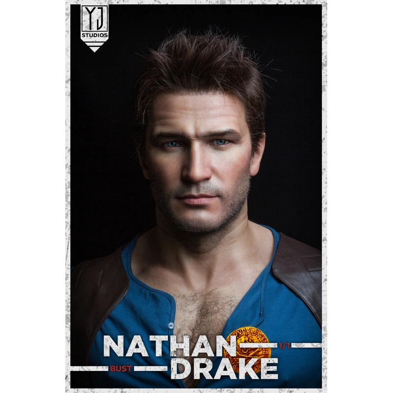 yjstudios 1: 1 buste de nathan drake