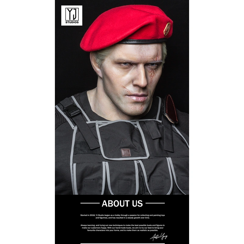 YJStudios Resident Evil 4 Remake 1:1 Bust of Jack Krauser