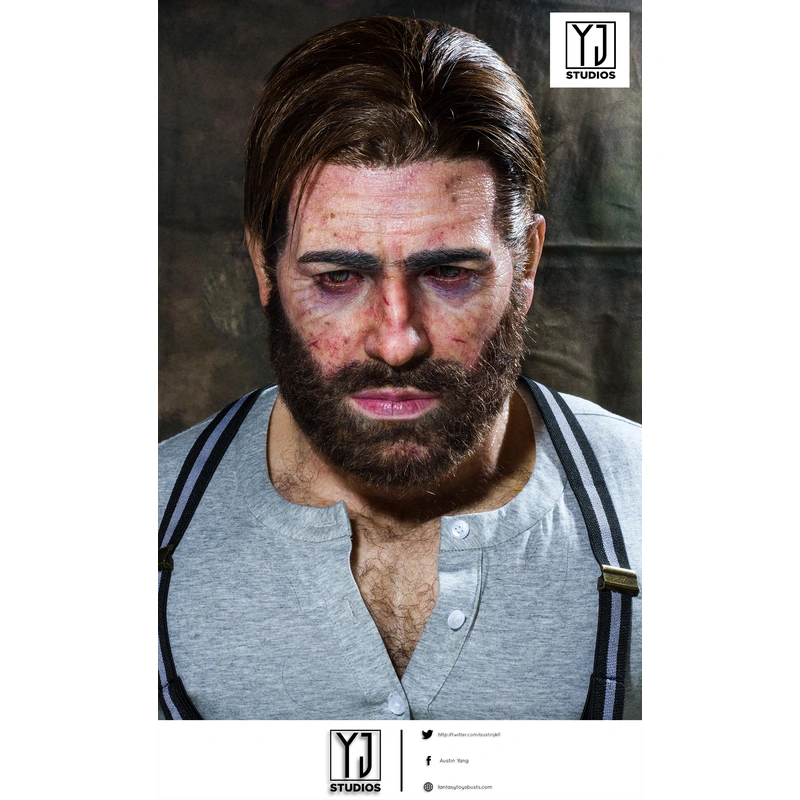 YJStudios Red Dead Redemption 2 Arthur Morgan sick version 1:1 Bust