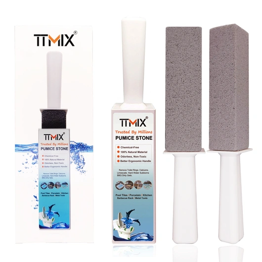 Ecocox Pumice Stone for Toilet with Handle Brush Stick for Cleaning Bath Bowl Stain Remover Glass Porcelain Pool Tile Foot Manufacturer