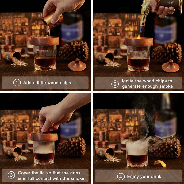 Cocktail Smoker Set with Lid