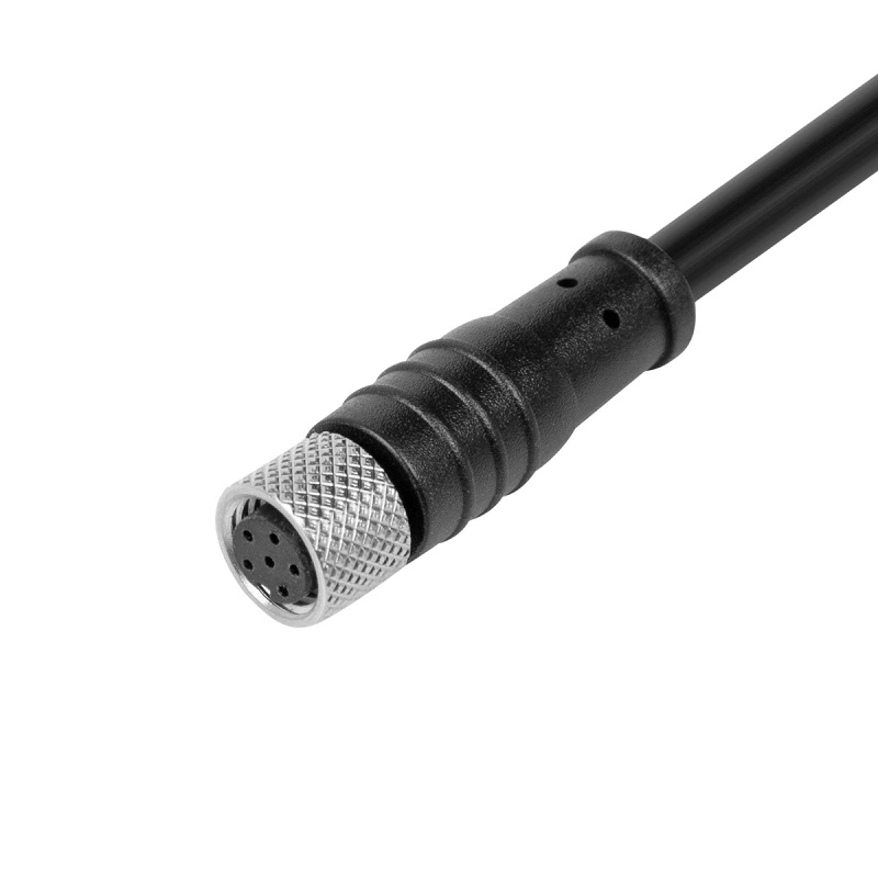 M8 b code 5pin female  connector IP67 protection level
