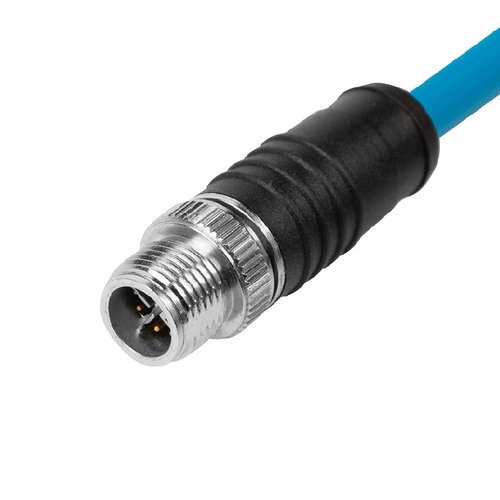 M12 x-coded male Ethernet connector