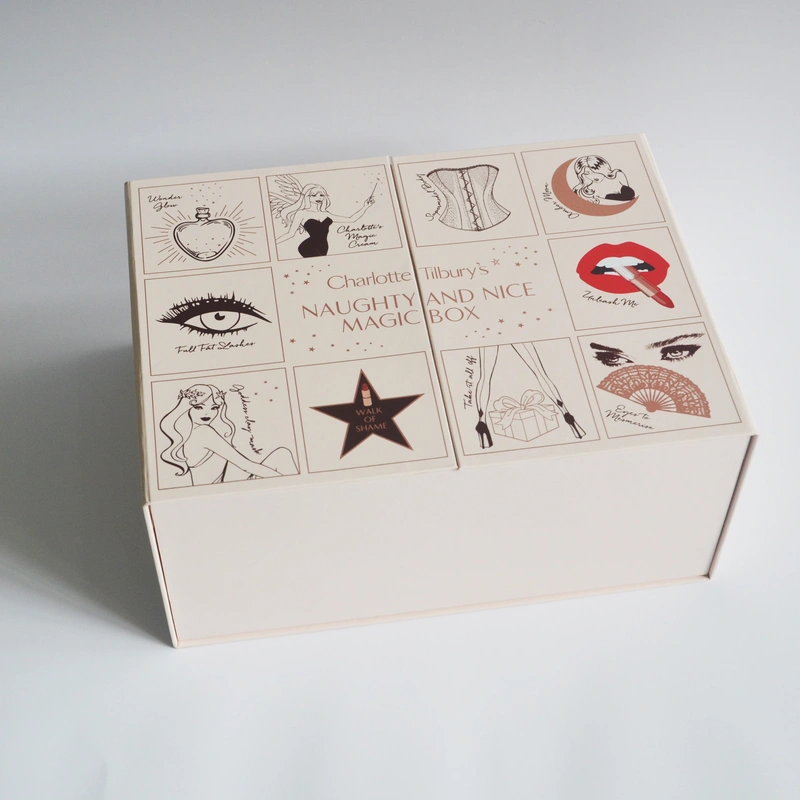 Passen Sie eine Weihnachtsglücksbox, eine Geschenkbox mit 12 Schubladen an