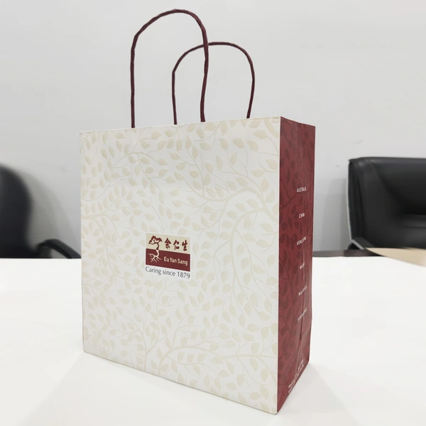 personalizar el bolso de papel de protección del medio ambiente para productos de salud