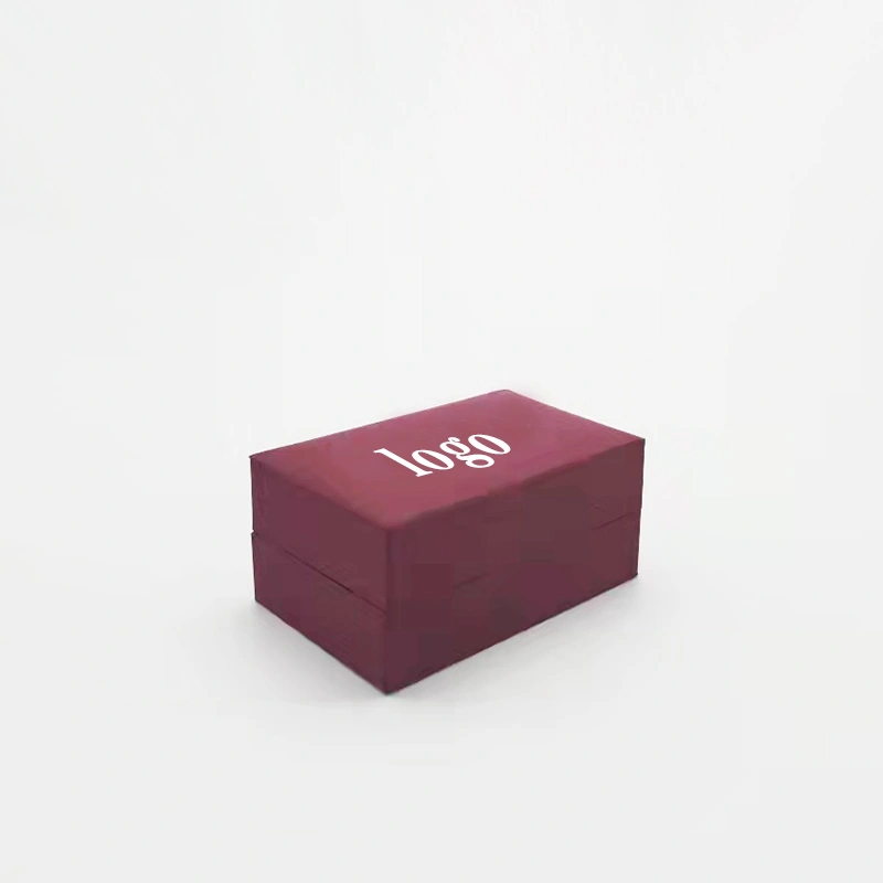 personnaliser une boîte à bijoux embryon en plastique pour bagues, papier tactile haut de gamme