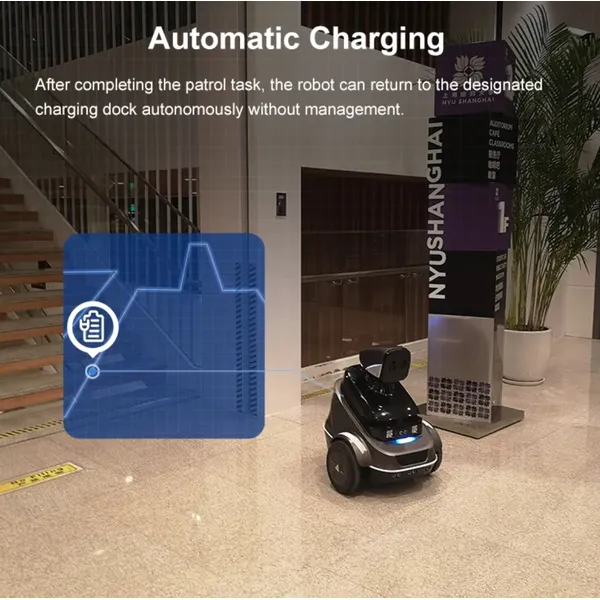 Smart Home Security Autonomous Mobile Robot with Various Indoor Vision Sensors and Automatic Alarm Warning Patrol Roboter