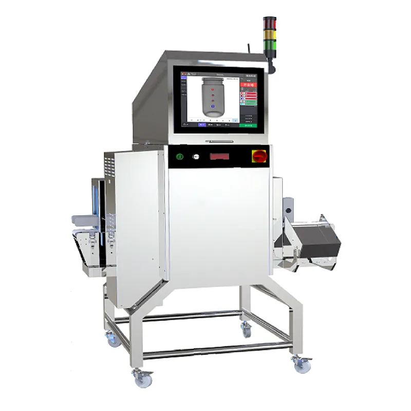 standing filled bottles x-ray inspection