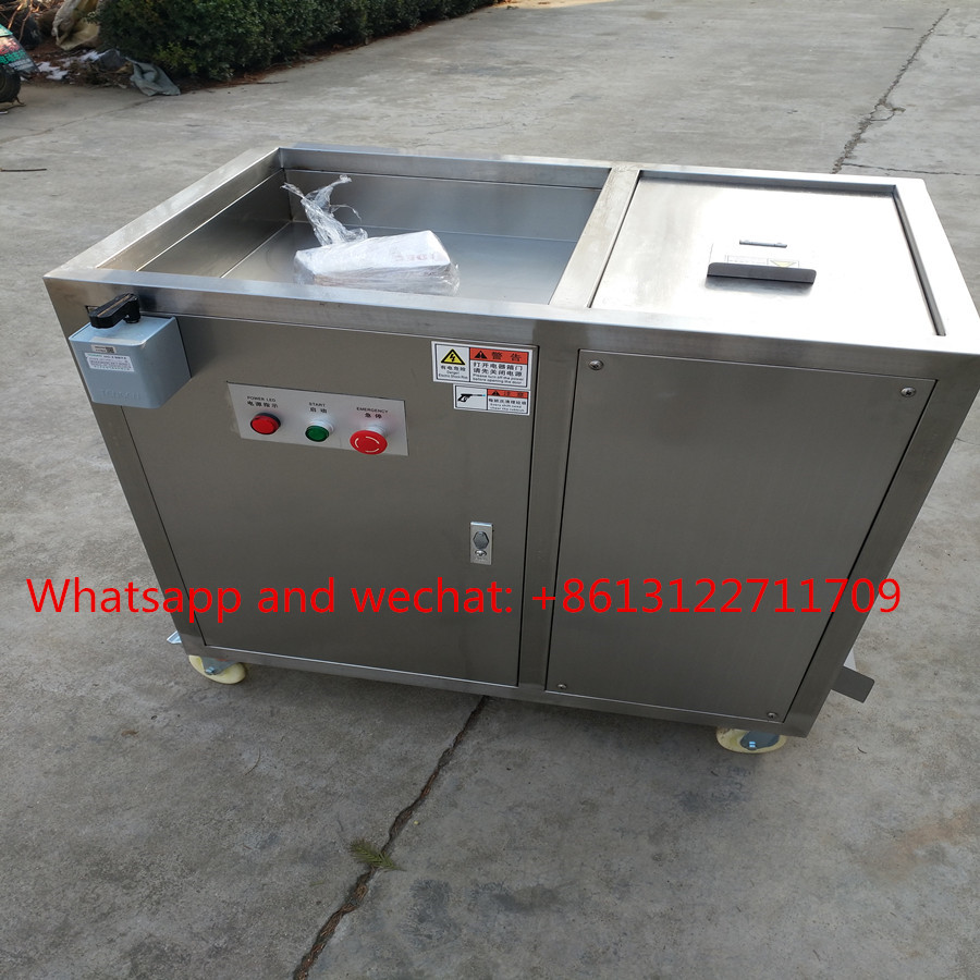 Máquina peladora de plátanos verdes para clientes de EE. UU. en 2018