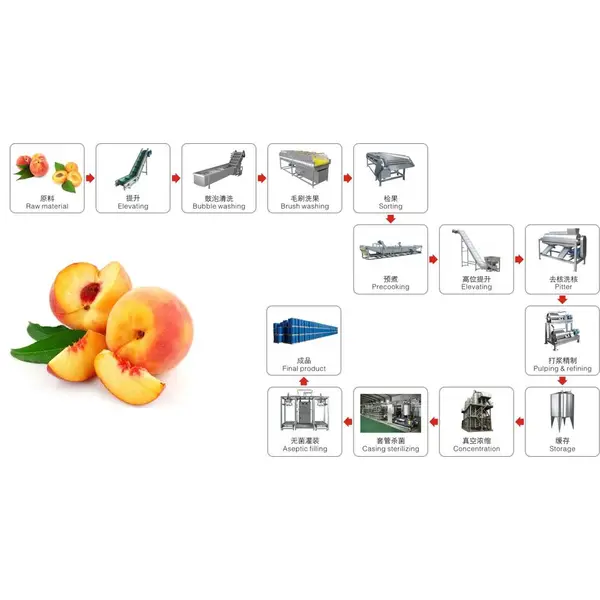 Máquina de puré de melocotón, máquina de puré de albaricoque, máquina de puré de ciruela
