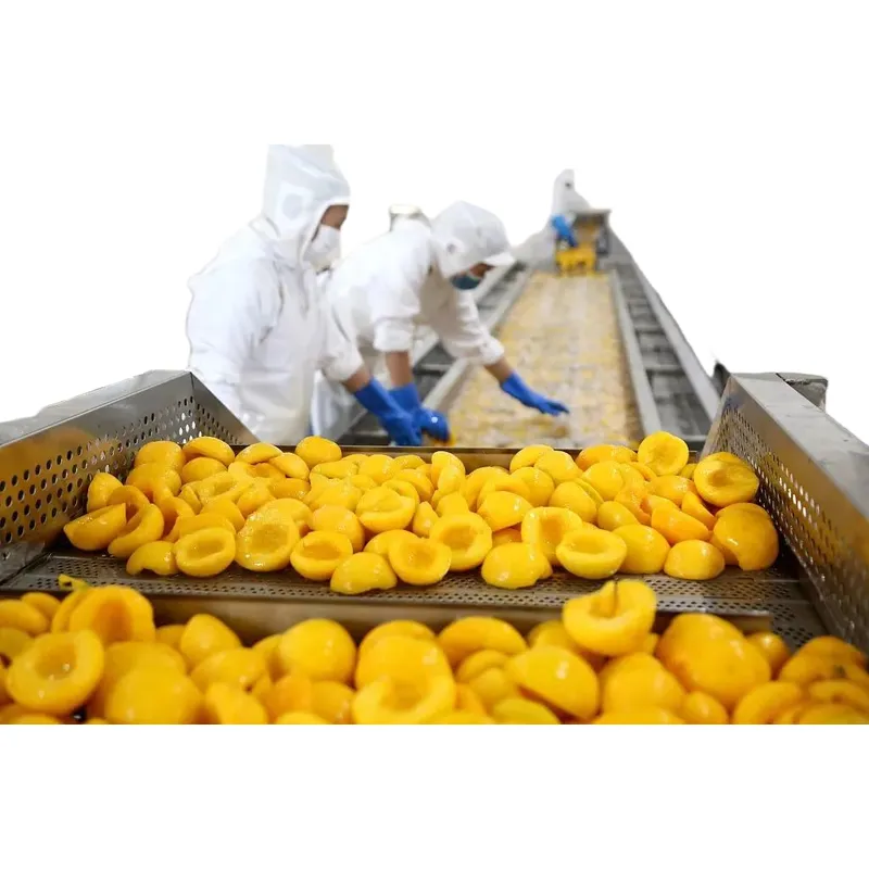 máquina de processamento de pêssego enlatado, linha de conservas de frutas