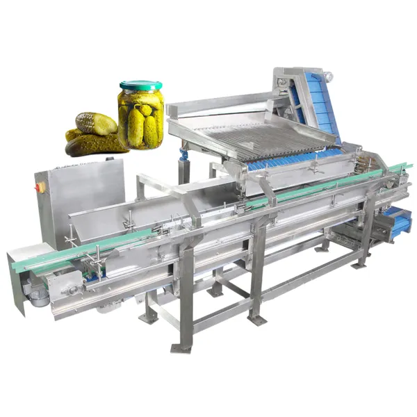 خط تجهيز المخللات المعلبة ، آلة صنع مخلل الخيار