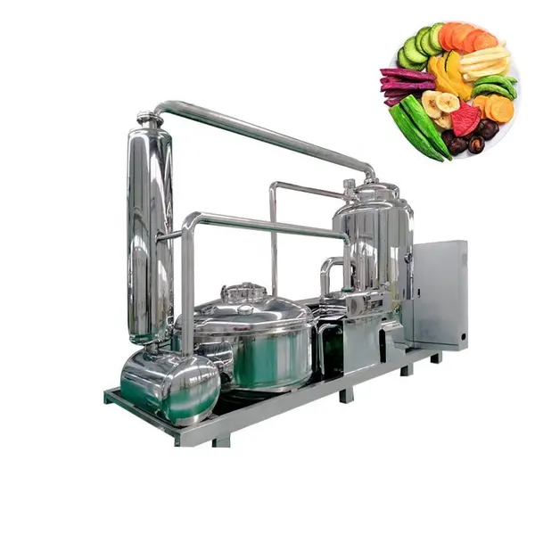 máquina de fritar a vácuo de chips de frutas