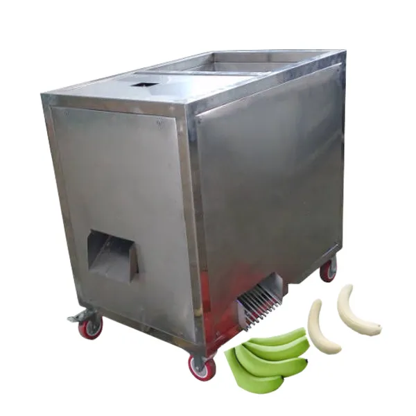 Máquina automática de descascador de banana verde, máquina de descascar banana
