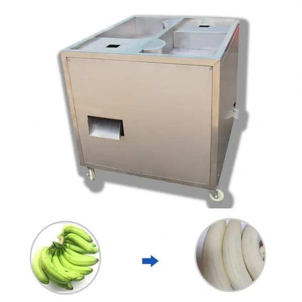 Máquina automática de descascador de banana verde, máquina de descascar banana