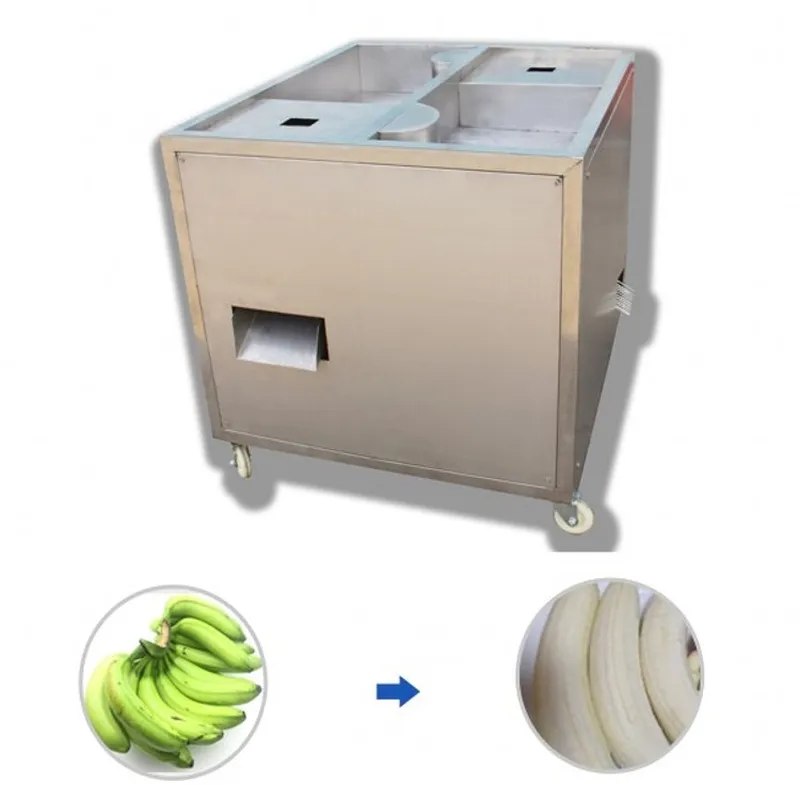 Máquina automática de descascador de banana verde, máquina de descascar banana