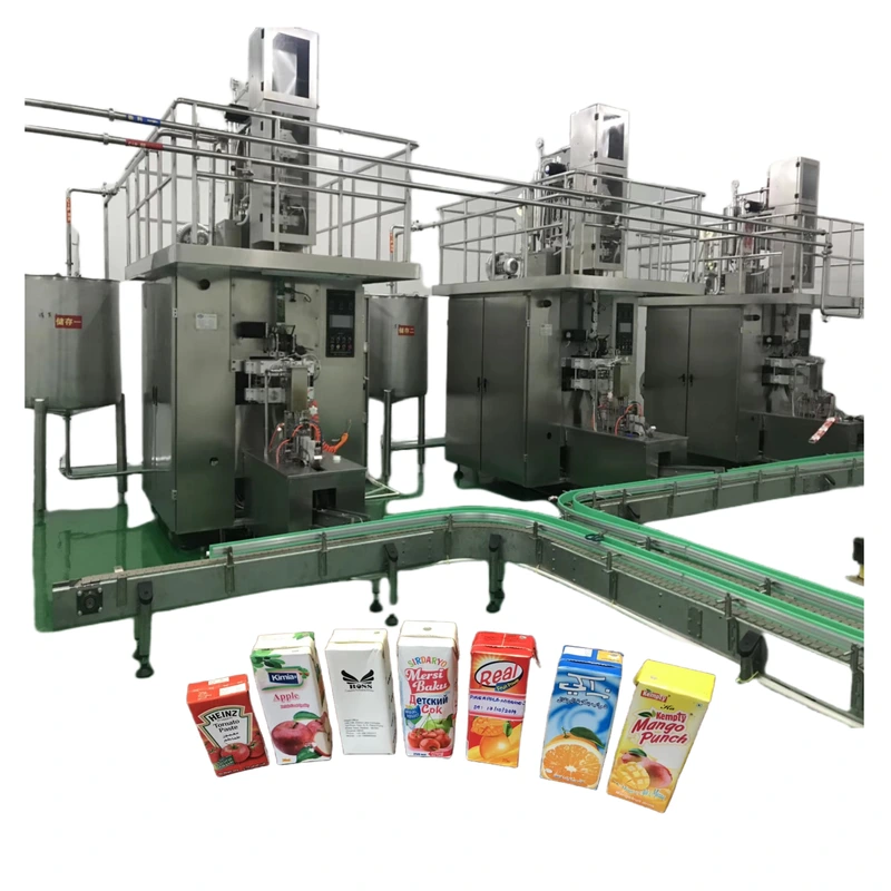 suco tetra pak máquina de enchimento asséptico da caixa