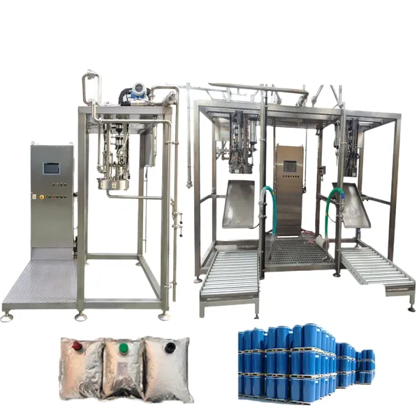 Aseptic bag in drum packing machine