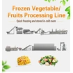 linha de processamento de vegetais congelados, linha de processamento de frutas congeladas