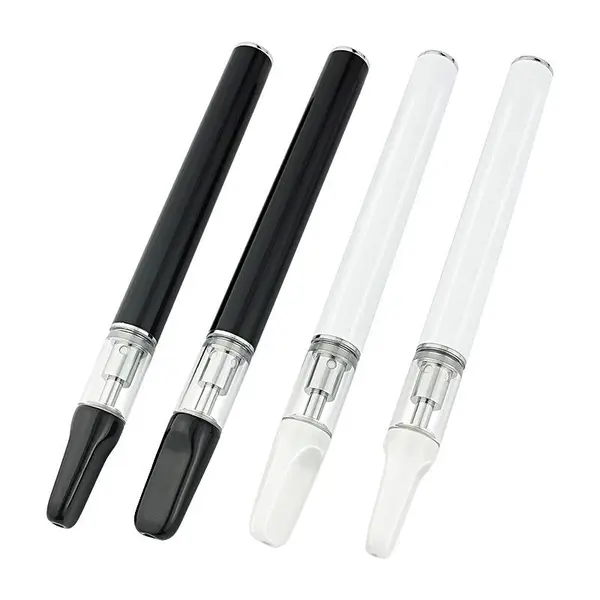  disposable e cigarette CBD pen 510 oil cartridge .5ml and 1 ml rechargeable thick oil vape pen with a USB charging port