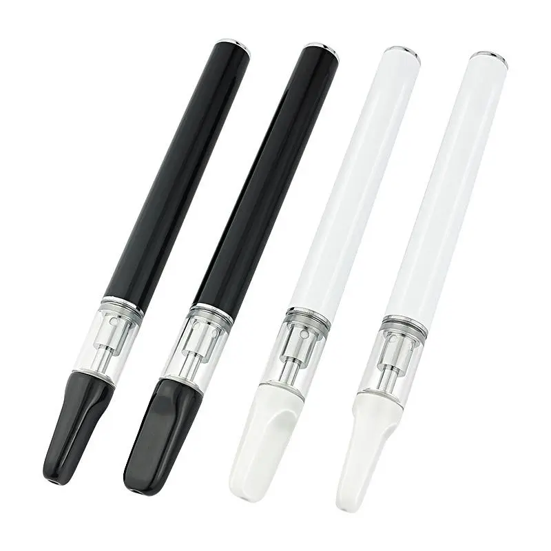  disposable e cigarette CBD pen 510 oil cartridge .5ml and 1 ml rechargeable thick oil vape pen with a USB charging port