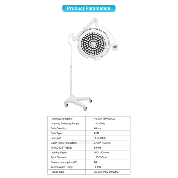 Portable Mobile LED Shadowless Light High Performance Electric Plastic