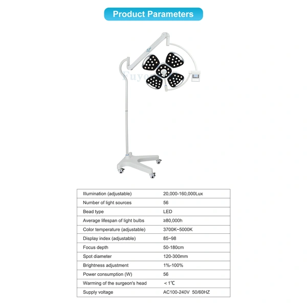 High-Performance Portable LED Shadowless Medical Equipment Durable