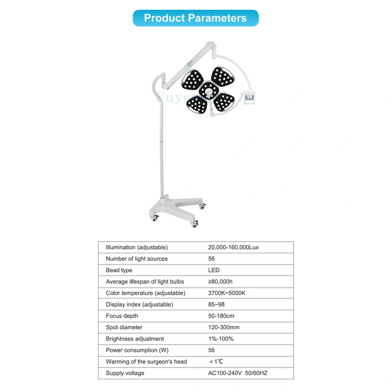 High-Performance Portable LED Shadowless Medical Equipment Durable