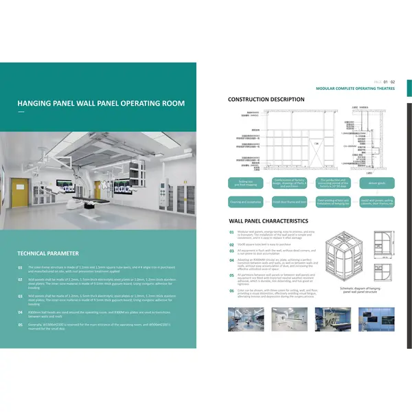 HANGING PANEL WALL PANEL OPERATING ROOM