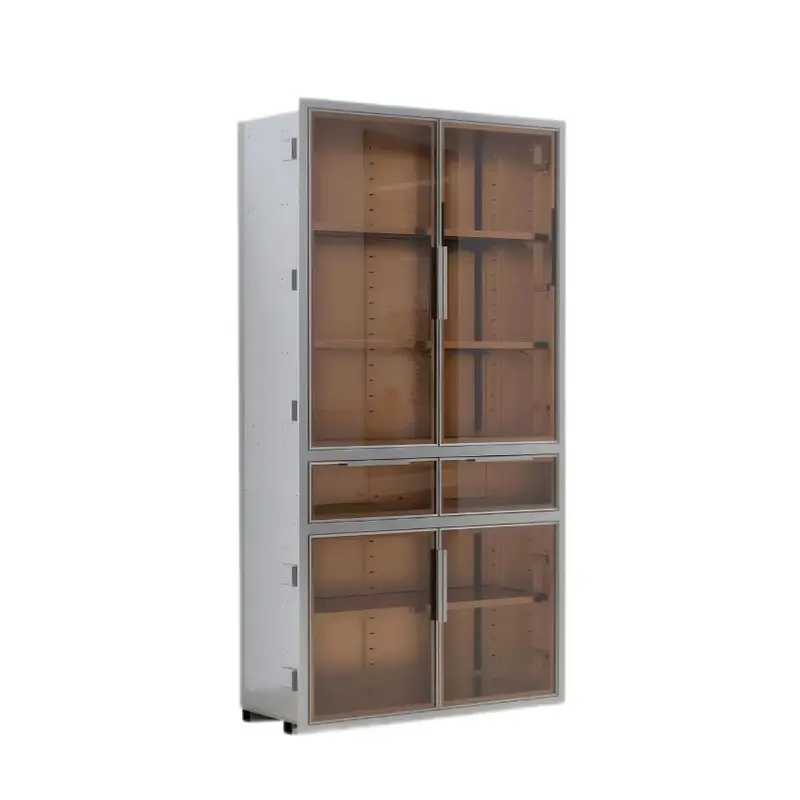 Two drawer cabinetswith upper andlower door openings