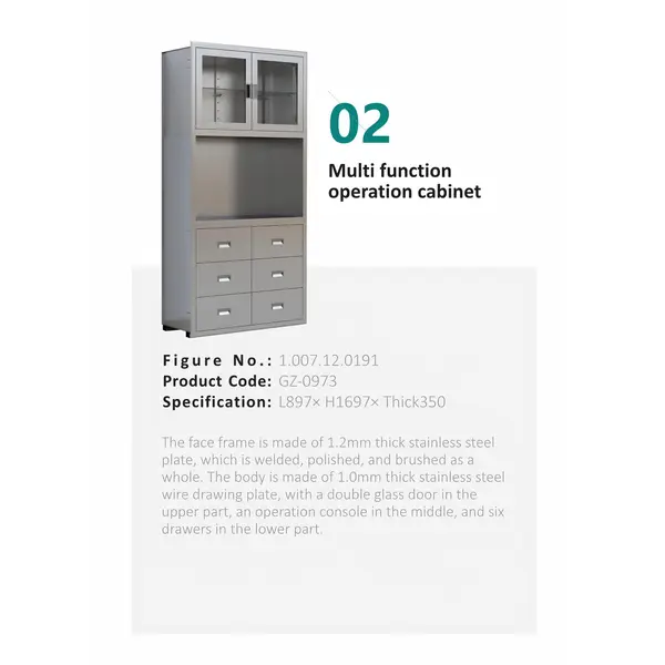 Multi function operation cabinet