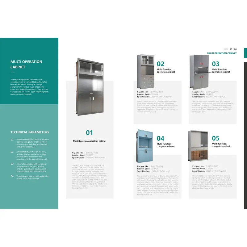 Multi function operation cabinet