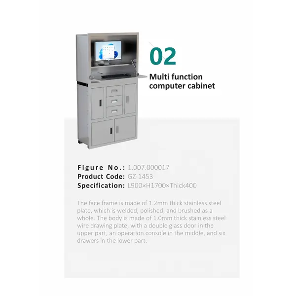 Multi function computer cabinet