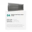 Stainless steel louver returnair box