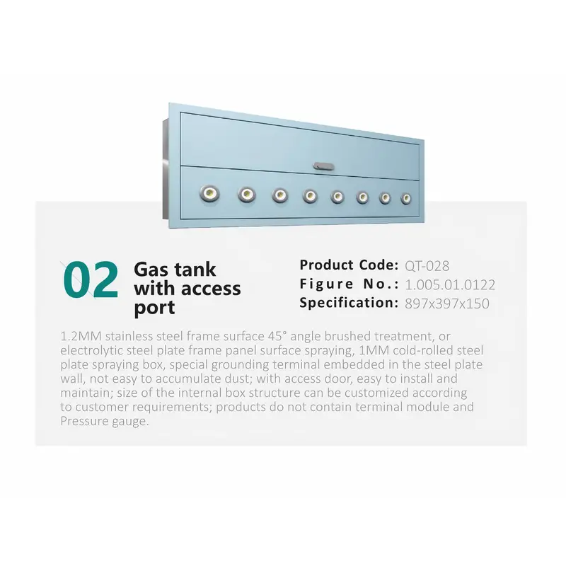 Gas tank with access port